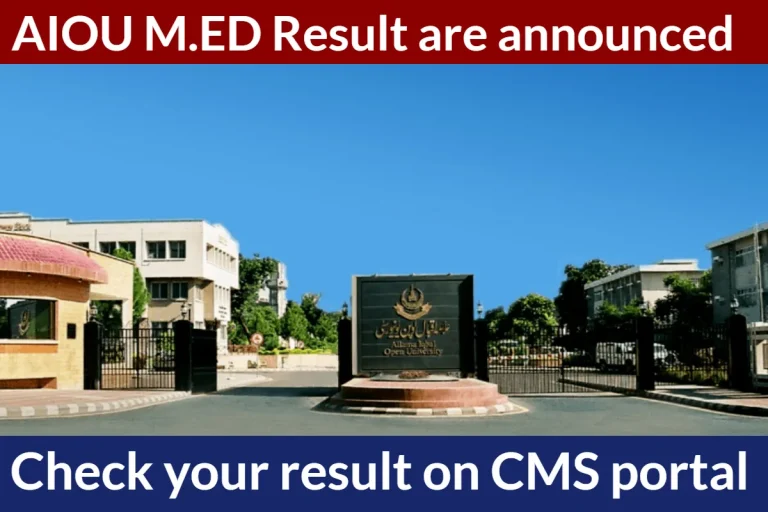 AIOU MED result autumn 2023 are announced