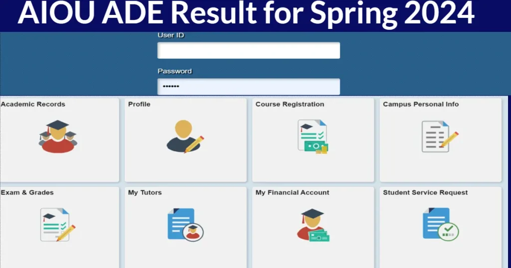 AIOU ADE result announced Spring 2024